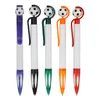 Cartoon Plastic Push Ballpoint Pen Voetbalvorm Office Ballpoint Pen 0.7 / 1.0mm Briefpapier Business Office Supplies VTKY2390