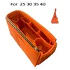 För BK I 25 N S 30 35 40 Felt Väska Organizer Insert Bag Shapers Bag Purse Arrangörer-3mm Premium filt (Handgjorda / 20 färger 220315