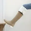 CoolCept New Women Over Knee Boots Plush Fur Zipper Women Long Boots Fashion Warm Winter Shoes Woman Footwear Size 35-431