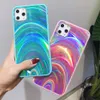 Étuis Laser de luxe à prisme holographique pour iPhone 13 12 pro Mini XR XS Max 7 8 6S étuis 3D arc-en-ciel paillettes couverture de téléphone