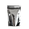 Mylar Ställ upp Aluminium Folie Clear Pack Pack Bag för mat Kaffe Lagring Återförsäljbar Zip Packing Väska Partihandel Gratis frakt