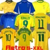 1998 camisas de futebol em casa 2002 camisas retrô ZICO Carlos Romário Ronaldinho 2004 camisa de futebol 1994 BEBETO 2006 kaká 1982 RONALD O