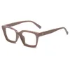 Lunettes de soleil Lunettes de lecture de mode Femme Prescription Square surdimension