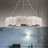 Novo Luz Luxo Luxo Creative Creative Alabaster Sala Living Chandelier Arte Quarto Estudos Designer Modelo Sala Candelabro