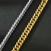 1.1cm Width Stainless Steel Cuban Link Chain Bracelet Hip Hop Style Man Woman Couples Gift Bracelets Jewelry