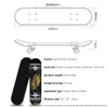 Skateboard-Flash-Wheel-Doppelwippe mit Licht, vier Jugendliche, Erwachsene, professionelles Ahornbrett, Allrad-Skateboard