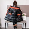 OLEKID 2020 -30 Degree Russian Winter Jacket For Girls Waterproof Shiny Girls Outerwear Coat 3-14 Years Kids Teenage Girl Parka LJ201017