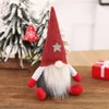 Groothandel 50 Stks Handgemaakte Kerstboom Cartoon No Face Fluff Doll Decoratie Xmas Home Party Ornament Creatieve Feestelijke Hangende Doll Geschenken