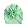 Free DHL 18 Colors Cute Big Bow Hairband Hats Baby Kids Toddler Elastic Caps Sunflower Turban Head Wraps Bow-knot Hair Accessories 538 K2