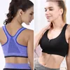 2XL-S Spor Yoga BH Sutyen Kadınlar Için Ön Fermuar Üst Seksi Spor Push Up Gym Koşu Darbeye Gömlek Egzersiz Hızlı Kuru Yelek T200601