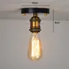 천장 조명 빈티지 LED 로프트 산업 금속 조명 거실 주방 매달려 램프 바 계단 조명기구 E27