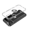 Premium 360 Degree Ring Kickstand Soft TPU Klar Fodral för iPhone 13 12 Mini 11 Pro XS Max XR X 7 8 Plus Samsung Not20 S21 S20 Ultra Huawei P50