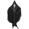 Etniska kläder MD Muslim Kaftan Abaya Klänning Kimono Kvinnor Dubai Open Abayas Turkiska stenar Chiffong Huva Elegant African Plus Siz2679
