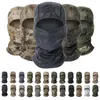 Cykla kepsar Masker Camouflage Balaclava Full Face Scarf Mask Vandring Jakt Army Bike Militär Head Cover Tactical Cap Men Bandana