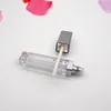 7ML LED Empty Lip Gloss Tubes Square Clear Lipgloss Refillable Bottles Container Plastic Makeup Packaging with Mirror and Light DHL