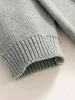 베이비 프릴 트림 케이블 니트 스웨터 SHEER.