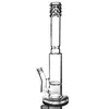 17.5 "Bong Big Modern Glas Vattenrör med Invecklat Honeycomb Percolator Bongs Heady Hookahs