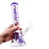 10 '' Honeycomb Beaker Bongs Perc in Hookahs Pink Glass Bong Water Pipes for Daily Smoking