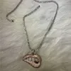 Ciondolo ghiacciato Hip Hop Bocca grande Denti con diamanti Griglie Collana con ciondolo Gioielli bling per uomo Donna2510