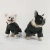 Jaqueta de casaco para cães à prova de vento de inverno Roupas de animais de estimação de bulldog francês