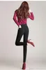 Spring Autumn Lady Black Jeans Elastic High midje mjukgörare denim jeans casual smala mager byxor stora gårdar byxor