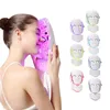 Nowa Moda 7 Kolor LED Light Therapy Twarz Maszyna do kosmetyczna LED Maska na szyi z mikrokurrentem do wybielania skóry Darmowa przesyłka