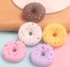 Super stor socker donut grädde gummitillbehör diy mobiltelefon fall material hårnål hår prydnad nyckelring hängande