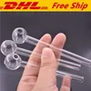 4 Inches Smoking Pipe Oil Burner High Quality Clear Great Tube Glass Oil Nail Pipe Hand Dry Herb Spoon Pipes Cheapest on DH