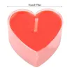 9Pcs Gift Candles Heart Shaped Red Candle Romantic Love Wedding Party Dinner Sweet Tealights Candle Christmas Xmas Home Decor