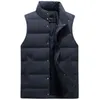 Men's Vests 7 Color Large Size Winter Down Vest Men Body Warmer Thickened Autumn Sleeveless Jackets Male Casual Work Waistcoat Plus 4XL Stra