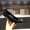 Hoge kwaliteit Lakleer pumps Insider Pumps puntige neus kwasten dames bruidsschoenen designer hakken Brief gesp sandaal 35-42