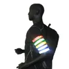 Dirsek Diz Pedleri Açık Spor Gece Koşu Kol Bandı LED Işık Emniyet Kemeri Kol Bacak Uyarı Bileklik Bisiklet Bisiklet Bisiklet Parti Luces Bici