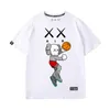 Mandkaws camiseta 2020 verão juventude solta grande algodão manga curta para meninos e meninas8852663