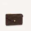 ファッションキーチェーンカードホルダーRecto Verso Womens Mini Zippy Wallet Coin Purse Bag Belt Charm Key Pouch Pochette Accessoires 69431 213c