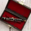Saxophone Forme Cor français Broche Trompette avec étui Instrument de musique Cadeau de Noël Cadeau d'anniversaire Y200104