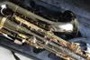 Novo saxofone tenor liga de níquel prata tenor sax top instrumento musical profissional com estojo 120110