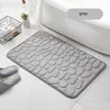 Memory Foam Bath Mat Bekväma golvbadmatta Mattor 40 * 60cm Supervattenabsorption Slippt badrumsgolv