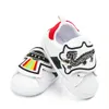 Babyschoenen pasgeboren jongens meisjes eerste wandelaars kinderen peuters PU-sneakers met veters Prewalker witte schoenen