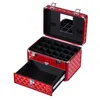 Makeup Train Case with 24 compartments Nail polish storage and 1 Drawer Professional Organizer Beauty Vanity Makeup Case