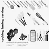Keuken 40-delig gebruiksvoorwerpen nylon en roestvrijstalen gebruiksvoorwerp non-aanbak spatel koken tool set cadeau 201223
