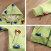 Fall Winter Kids Clothes Boys Jackets Children Hooded Zipper Warm Baby Fashion Cartoon Elmo Coat Infant Cotton Hoodies For Girl 201106