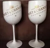 Plastic wine PARTY White champagne Coupes Cocktail glass MOET Champagne Flutes cup LJ200821266v