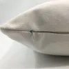 Fodera per cuscino in lino bianco 40 * 40 cm per stampa a trasferimento termico cuscino per sublimazione in bianco con federa in tinta unita