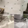 セラミックタイルのフロアーリングタイル壁紙リビングルームシェルター装飾ステッカー斜めの浴室の床のステッカークリエイティブな装飾