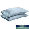 Hög standard Pure Satin Silk Soft PillowCase Cover CHAIR SEAT BEDDING Kudde täcke fyrkantig kudde fodral sängkläder multicolor27