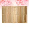 1 Pc Wooden Stripe Bath Mat Shower Pad Non-Slip s Antiskid for Home room Use (Wood Color) 220117