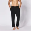 Fato de outono homens quentes de algodão modal pijama calças sleepwear plus size yoga fitness confortável fundos homem casual casual calças 20115