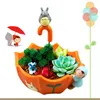 9-Style Cartoon Cute totoro vaso da fiori arredamento rustico Resina Artigianato creativo fioriere Home office giardino succulente vaso da fiori T283f