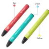 Penna 3D fai-da-te da 1,75 mm Penna con rilevamento tattile USB Ricarica penna per stampa 3D + Filamento PCL 25M Regalo giocattolo creativo per bambini Design