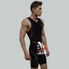 Zomer Merk Mannen Sexy Patchwork BodybuildingFitness One Piece Badmode / Man Sport Afslanken Body Pak Shaper T200708